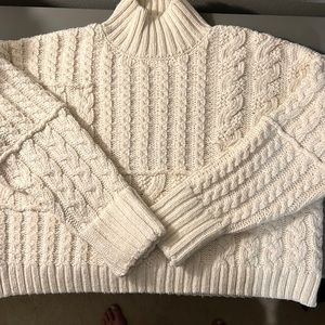 Zara knit cream sweater.